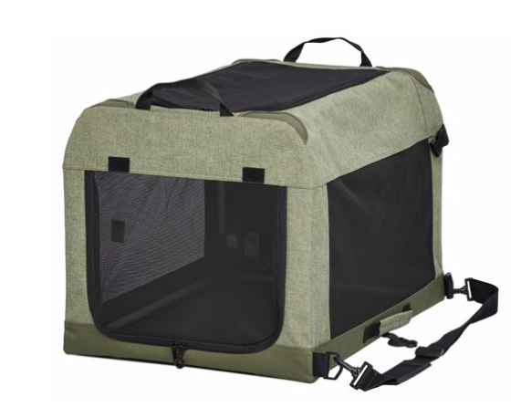 CANINE CAMPER TENT CRATE - GREEN