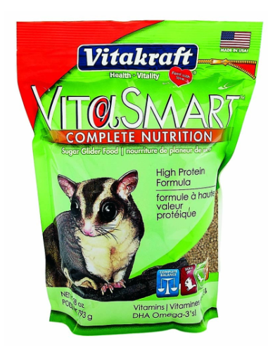 Vitakraft Vita Smart Sugar Glider Food Complete Nutrition High Protein 1.75lbs