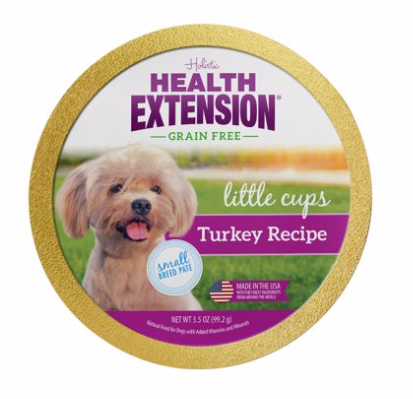HEALTH EXTENSION 3.5 OZ. LITTLE CUPS FOR SMALL BREEDS - TURKEY
