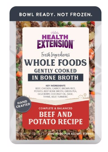 Health Extension 9 OZ. POUCHES GENTLY COOKED BEEF/POTATO RECIPE FOR DOGS