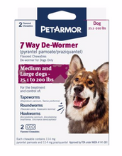 Load image into Gallery viewer, 2 CT. PET ARMOR 7 WAY DE-WORMER
