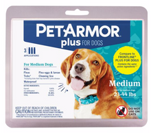 Load image into Gallery viewer, 3 CT. PET ARMOR PLUS FLEA &amp; TICK TOPICAL DOG
