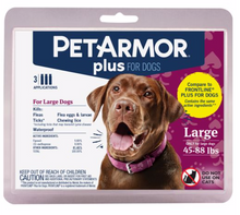Load image into Gallery viewer, 3 CT. PET ARMOR PLUS FLEA &amp; TICK TOPICAL DOG
