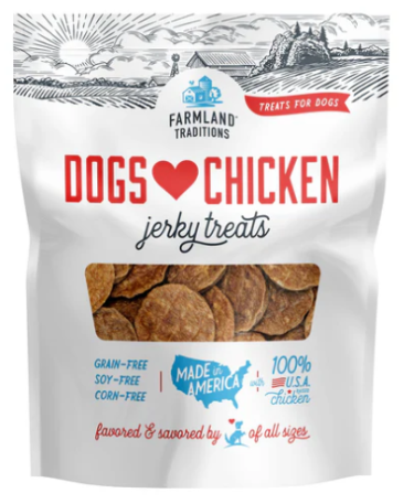 Farmland Traditions Dogs Love Chicken Jerky Dog Treats
