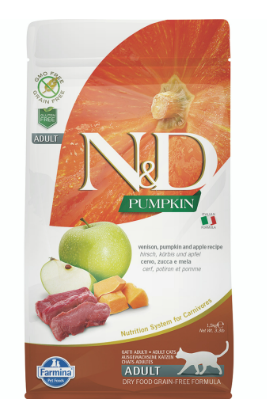 Farmina N&D Pumpkin Venison, Pumpkin & Apple Adult Dry Cat Food