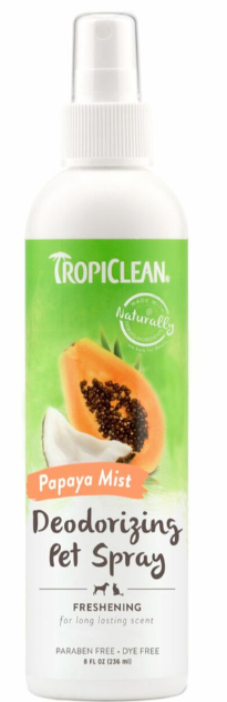 Tropiclean Papaya Mist Deodorizing Spray, 8 oz
