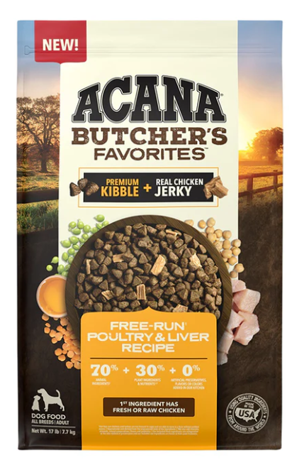 Acana Butcher's Favorites Free-Run Poultry & Liver Dry Dog Food