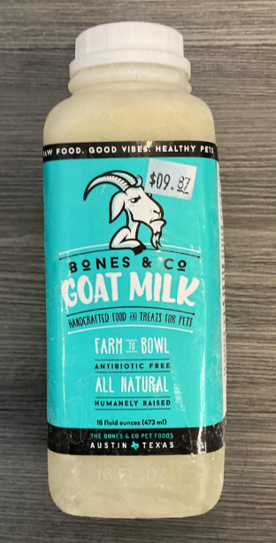 Bones & Co. Frozen Goat Milk 16oz Bottle