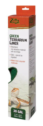 Zilla Reptile Terrarium Liners Green 30/38/45 Gallon