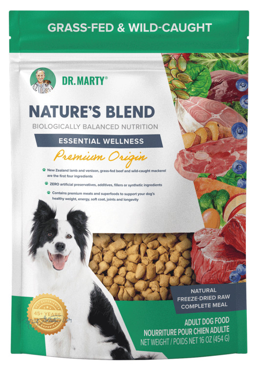 DR. MARTY NATURE'S BLEND PREMIUM ORIGIN FREEZE-DRIED DOG FOOD 48 OZ