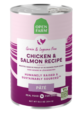 Open Farm Chicken & Salmon Recipe Pate Canned Dog Food