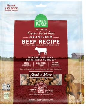 Open Farm Grain Free Grass-Fed Beef Recipe Freeze-Dried Raw Dog Food