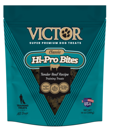 Victor Dog Treat Hi Pro Bites Beef Training 14 oz