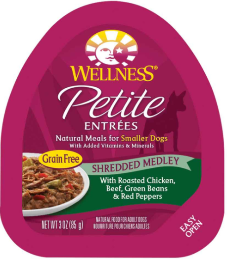 Wellness Petite Entrees Dog - Chicken,Beef,Beans & Red Pepper -3 oz