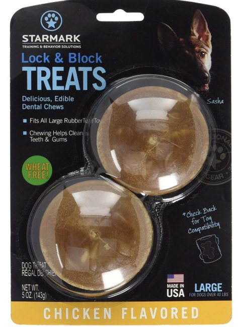 STARMARK LOCK AND BLOCK TREATS CHICKEN FLAVOR LARGE