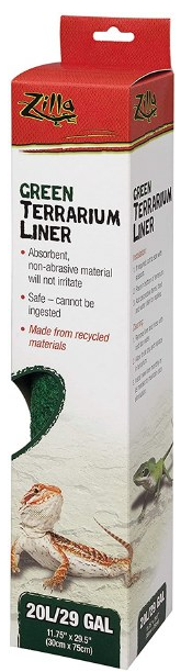 Zilla Terrarium Liner, Green, 29 Gallon