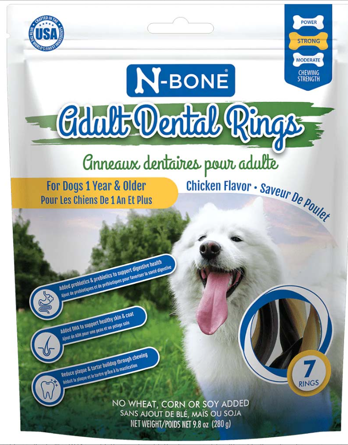 N-BONE Adult Dental Rings Chicken 7ct