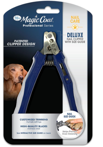 Four Paws Magic Coat Professional Series Deluxe Dog Nail Clipper with Size Guide - Nail Trimmer for Dogs - Puppy & Dog Grooming Supplies (1 Count)