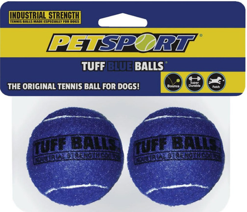 Petsport Tuff Ball Dog Toy Blue 2 count (2.5