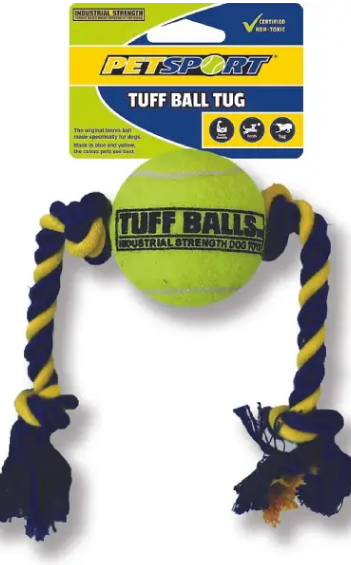 Petsport Tug Rope with Tuff Ball Toy