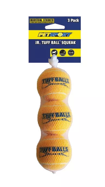 Petsport Jr. Tuff Balls Squeak