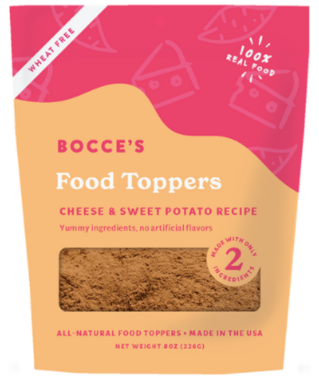 Bocce's Bakery Food Topper Cheese & Sweet Potato 8oz