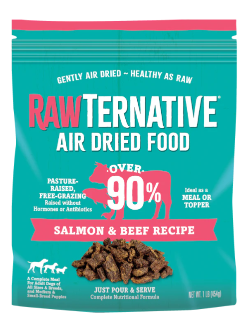 Rawternative Air Dried Dog Food Salmon and Beef 3lb