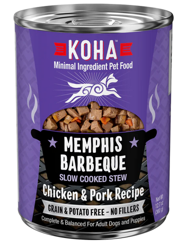 Koha Dog Grain Free Memphis BBQ Stew 12.7oz.