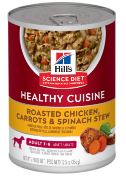 Science Diet Dog Food, Wet, Carrot, Roasted Chicken, Spinach Flavor, 12.5 oz Can