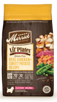 Merrick Lil' Plates Real Chicken and Sweet Potato Grain Free Dry Dog Food - 4 lbs.