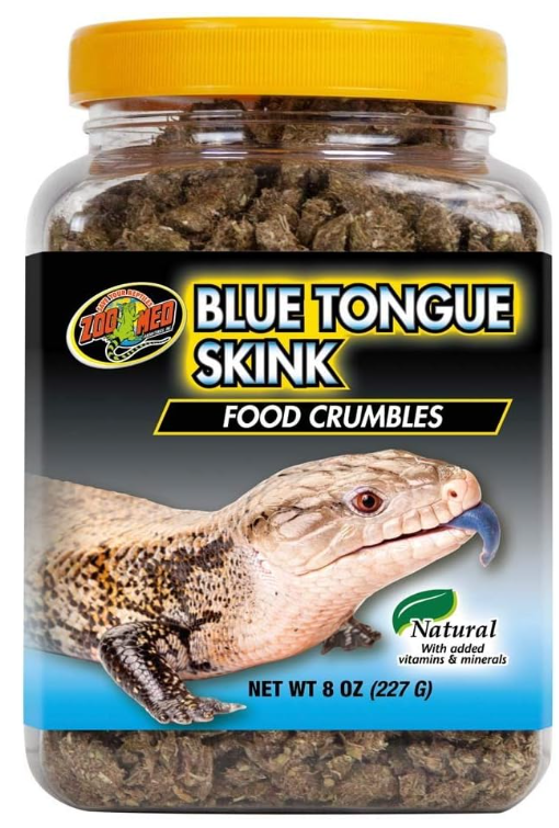 Zoo Med Food Crumbles for Blue Tongue Skink 8 oz