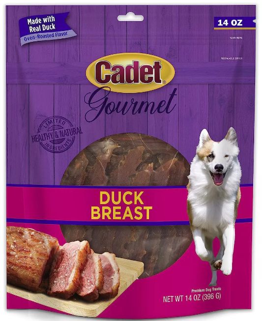 Cadet Duck Breast Treats (14 x 14 oz Pack)