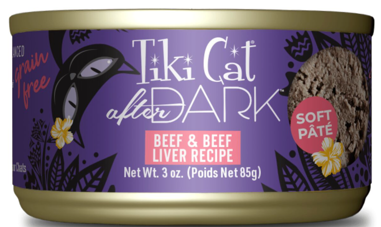 Tiki Cat After Dark Beef Pate Wet Cat Food - 3 oz