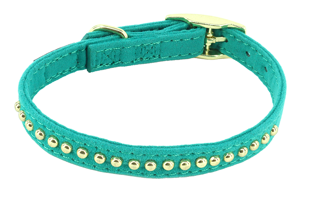 Li'l Pals Dog Collar B'DzzldVlvt Teal Pt X-Sm 3/8