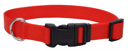 Coastal Adjustable Dog Collar with Plastic Buckle