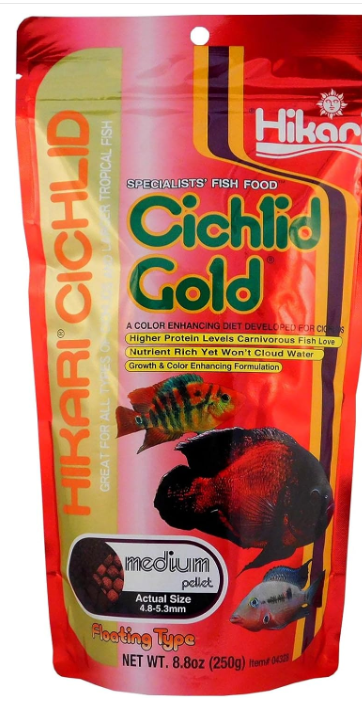 Hikari 8.8-Ounce Cichlid Gold Floating Pellets for Pets, Medium
