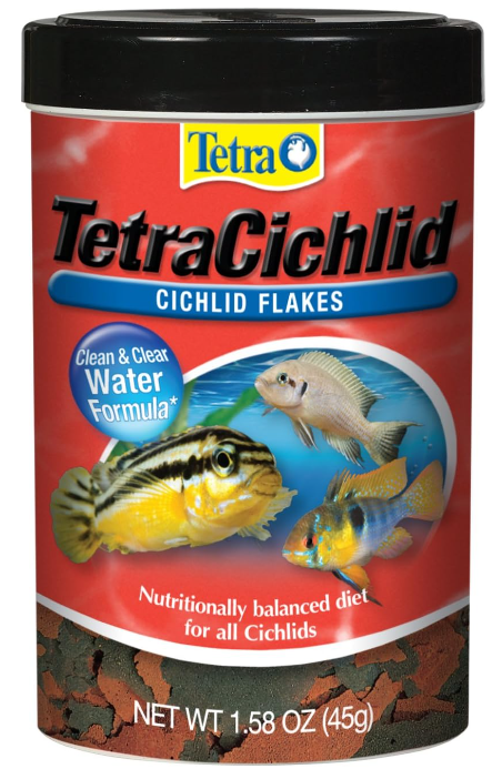 Tetra TetraCichlid Balanced Diet Flakes for Cichlids, 1.58 oz