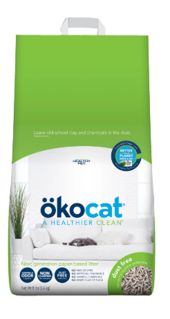 ökocat® Dust Free Non-Clumping Paper Pellet Cat Litter 8lb