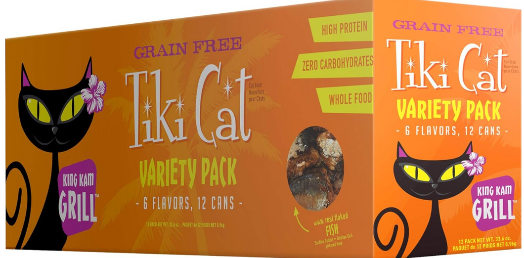 Tiki Cat Grill - 2.8 oz. 12BX - King Kam Variety Pack