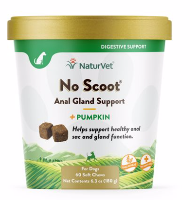 60 CT. NO SCOOT PLUS PUMPKIN - SOFT CHEW CUP ANAL GLAND SUPPORT