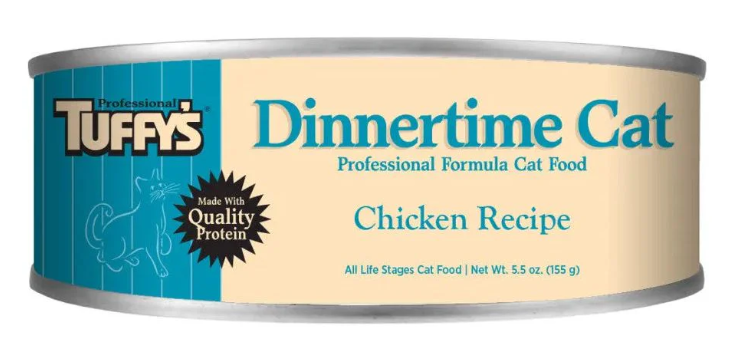 Tuffy's Dinnertime Chicken Canned Cat Food 5.5 oz