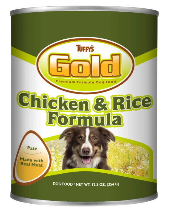 Tuffy's Gold Chicken & Rice Canned Dog Food 12.5 oz