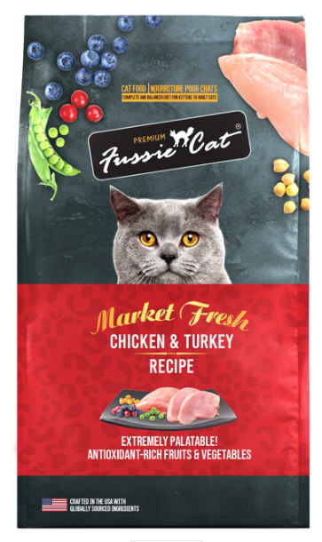 Fussie Cat Market Fresh Chicken & Turkey Formula Dry Cat Food 3.5lb
