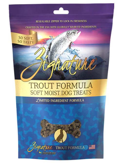 Zignature 4oz Soft Treats Trout
