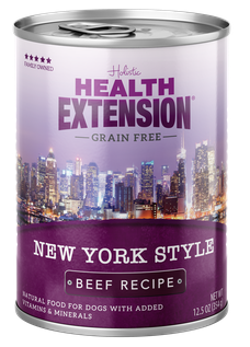 Health Extension New York Style Dog Cans - Grain Free Beef 12.5oz