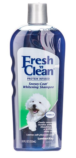 Fresh \'N Clean Protein Infused Snowy Coat Whitening Shampoo 18Oz