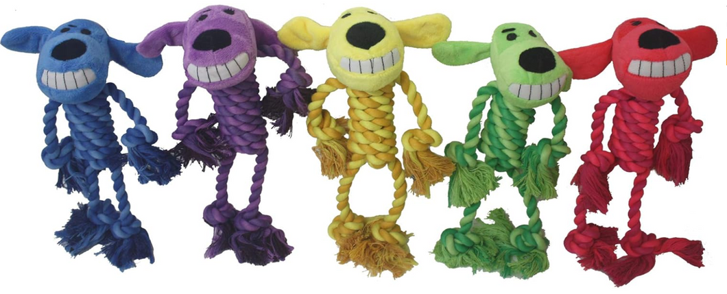 Multipet Dog Toy Loofa Rope Body 11