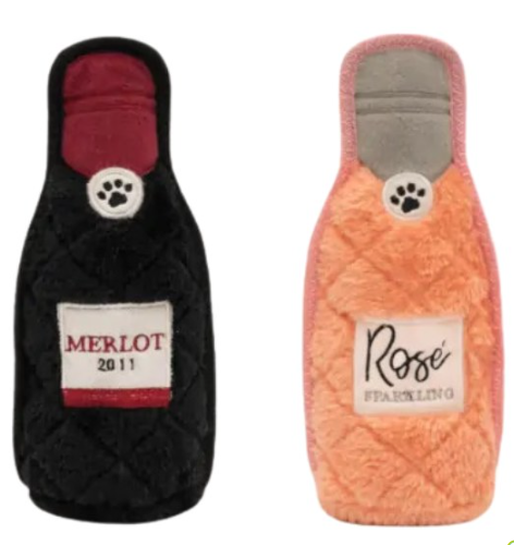 Zippy Paws Bottle Crusherz 2 Pack, Merlot&Rose