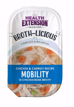 Health Extension 3.5 OZ. BROTH-LICIOUS MOBILITY RECIPE - CHICKEN/CARROTS