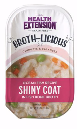 Health Extension 3.5 OZ. BROTH-LICIOUS SHINY COAT RECIPE - OCEAN FISH